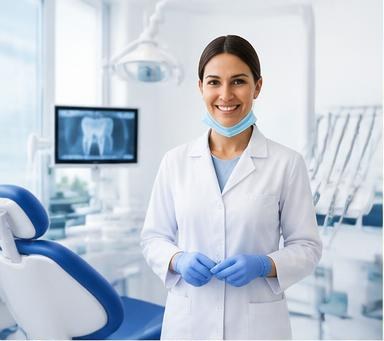AI-generated healthcare & dental visual concept for business video production