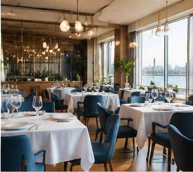 AI-generated hospitality & restaurants visual concept for business video production